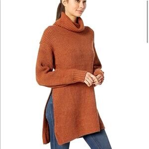 Free People Eleven Chunky Knit Sweater - Rust - size M